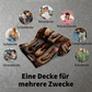 🐔 50% RABATT! 🛋️ Vintage Flanelldecke mit Hühnermuster – Weich, kuschelig & charmant – Ideal für Sofa, Bett & gemütliche Stunden ✨