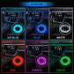 🚗 50% RABATT 🌈 Flexible Auto-Ambientelichter, zuschneidbar 1–3 m, 9 Farben ✨