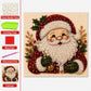 🎄 LETZTER TAG: 50% RABATT –DIY Weihnachts-Perlenkunst-Set | Beflockte Leinwand mit kratzfesten, farbbeständigen Perlen – festliche DIY-Deko 🎅⛄❄️
