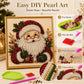 🎄 LETZTER TAG: 50% RABATT –DIY Weihnachts-Perlenkunst-Set | Beflockte Leinwand mit kratzfesten, farbbeständigen Perlen – festliche DIY-Deko 🎅⛄❄️