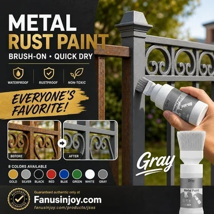🖌️ Wasserbasierte Metallic-Silber-Farbe – Deckend, schnell trocknend & mit integriertem Pinsel – Ideal für kreative Projekte & Deko ✨