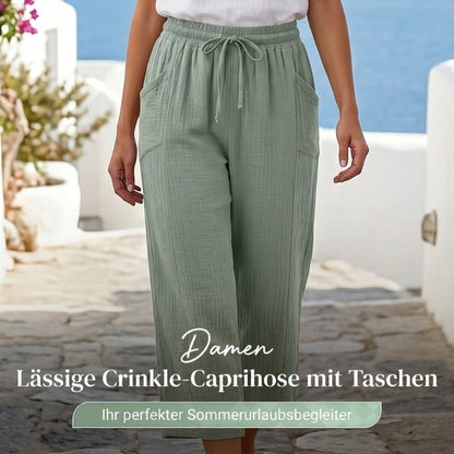 🌿🔥 50% RABATT ✨ Damen Baumwoll-Leinen Hose mit Falten 👖 luftig, bequem & elegant – perfekt für stilvolle Sommer-Looks ☀️