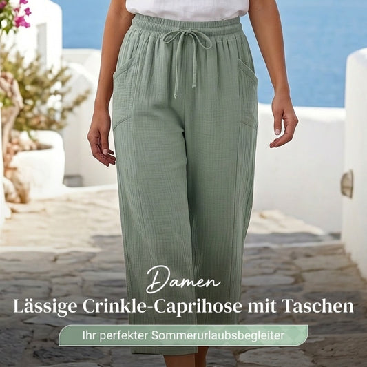 🌿🔥 50% RABATT ✨ Damen Baumwoll-Leinen Hose mit Falten 👖 luftig, bequem & elegant – perfekt für stilvolle Sommer-Looks ☀️
