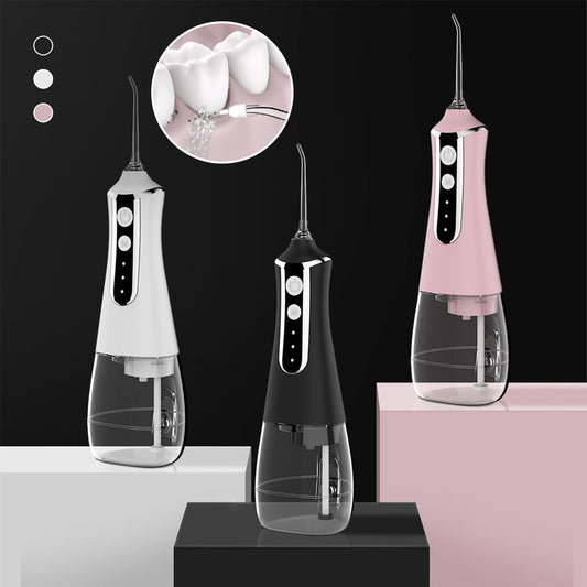 💦🦷 HEISSER SALE: 50% RABATT! Tragbare Munddusche – Wasserdruck-Regulierung, 3 Aufsätze & USB-Aufladbar für eine gründliche Mundhygiene ✨