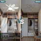 ✨Nur solange der Vorrat reicht: 56 % Rabatt!🍃 Intelligenter Deckenventilator mit Licht, RGB-Beleuchtung und Bluetooth-Lautsprecher♨️❄️