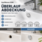 🔘 Runder Überlaufdeckel für Waschbecken, 5 Stück, Ersatzring, aus Kunststoff, für Bad und Küche