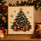 🎄 LETZTER TAG: 50% RABATT –DIY Weihnachts-Perlenkunst-Set | Beflockte Leinwand mit kratzfesten, farbbeständigen Perlen – festliche DIY-Deko 🎅⛄❄️
