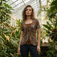 👕 LIMITED-TIME 50% RABATT! ✨ Retro Leoparden-Top – Eckiger Ausschnitt, 2-teilig Look ✨