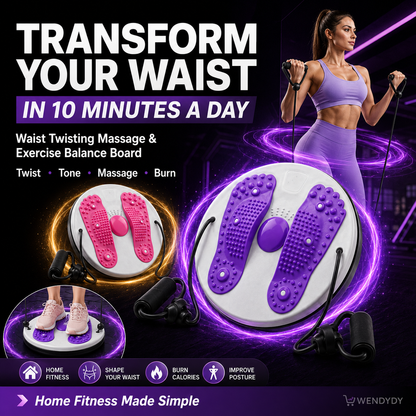 🥳HEISSER SALE 2026🥳💞50.000+ VERKAUFT!👵  ✨ Taillendrehmassage & Balanceboard für Übungen – Fettverbrennung, schlankere Taille & verbesserte Durchblutung zu Hause