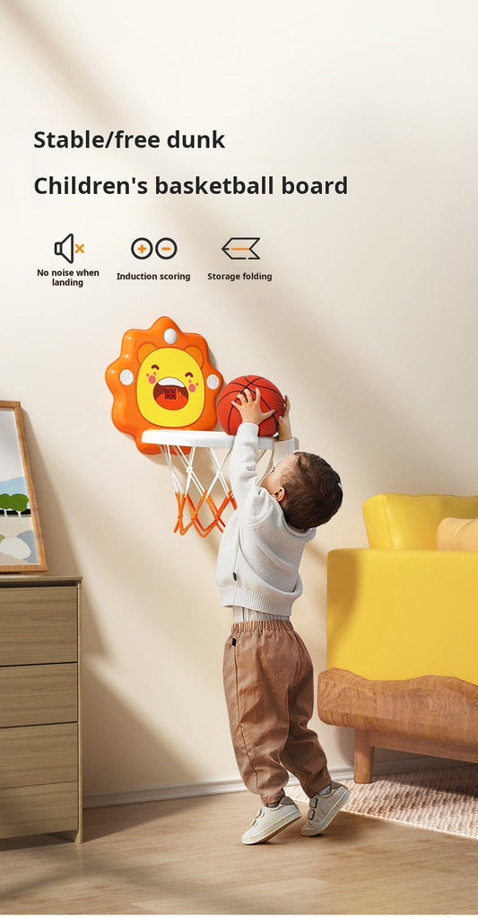 Kinder-Basketballkorb – Sportspielzeug, geräuschlos, hochklappbar