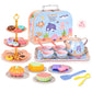 ⏳Zeitlich begrenztes Sonderangebot⏰Kinder-Teeservice Spielzeug – PP/PS – 17-teilig Tragbar für Kinder ab 3 Jahren – Fantasiespiel & Teeparty 🎀