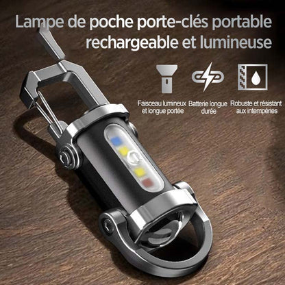 🔦⚡ Wiederaufladbarer Schlüsselanhänger – 300 Lumen, USB-C-Ladung & stoßfestes Design für Alltag und EDC 🔑
