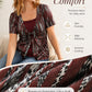 👕 LIMITED-TIME 50% RABATT! ✨ Retro Leoparden-Top – Eckiger Ausschnitt, 2-teilig Look ✨