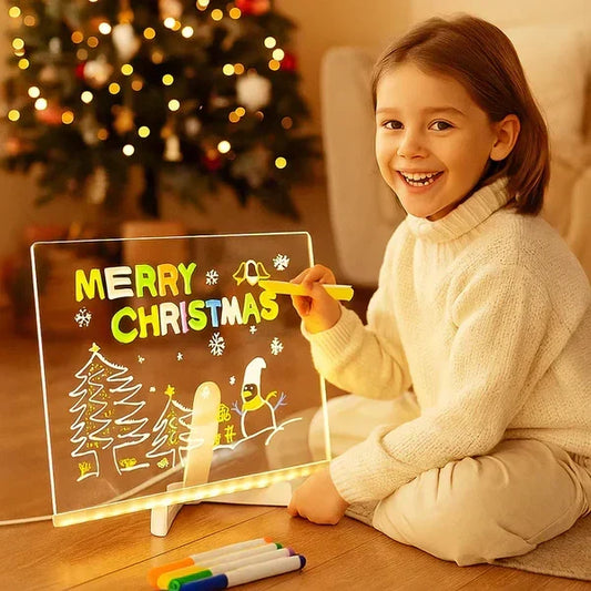 🔥🎁 50 % Rabatt!! ⏳🎨 Leuchtendes LED-Zeichenbrett für Kinder 🖼️