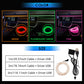🚗 50% RABATT 🌈 Flexible Auto-Ambientelichter, zuschneidbar 1–3 m, 9 Farben ✨
