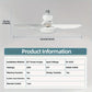 ✨Nur solange der Vorrat reicht: 56 % Rabatt!🍃 Intelligenter Deckenventilator mit Licht, RGB-Beleuchtung und Bluetooth-Lautsprecher♨️❄️