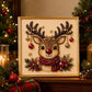 🎄 LETZTER TAG: 50% RABATT –DIY Weihnachts-Perlenkunst-Set | Beflockte Leinwand mit kratzfesten, farbbeständigen Perlen – festliche DIY-Deko 🎅⛄❄️
