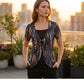 👕 LIMITED-TIME 50% RABATT! ✨ Retro Leoparden-Top – Eckiger Ausschnitt, 2-teilig Look ✨