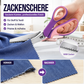 📢📢 50 % RABATT!! 🥳✨ Multifunktionale Zickzack-Schere, gezackte Schere ✂️🧵