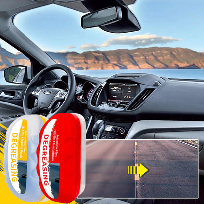 Reinigungsbürste für Ölfilme auf Autoglas