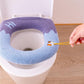 Waschbarer, universeller, weicher und warmer Toilettensitzbezug mit Griff.