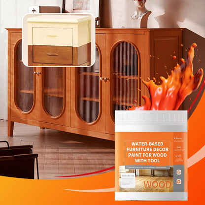 Möbeldekorfarbe auf Wasserbasis für Holz mit Werkzeuge📢📢Letzte 3 Stunden: Riesen-Angebote!⏰⏰