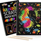 Magisches Regenbogen-Rubbellos mit Holzstift