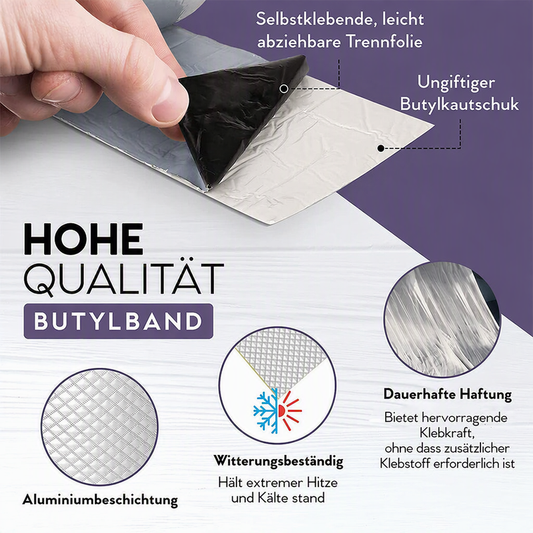 🔥 50 % Rabatt! – Hochbelastbares wasserdichtes Aluminiumband – Sofortige Reparatur und Abdichtung bei Lecks