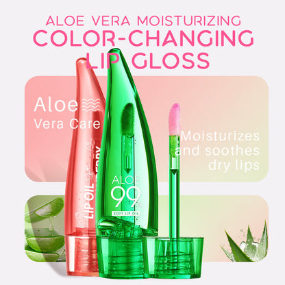 🎁✨ 1 kaufen und 1 gratis dazu 🎁✨ Feuchtigkeitsspendender Lippenstift mit Aloe Vera, der seine Farbe verändert