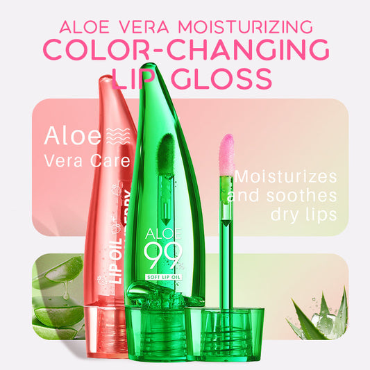🎁✨ 1 kaufen und 1 gratis dazu 🎁✨ Feuchtigkeitsspendender Lippenstift mit Aloe Vera, der seine Farbe verändert
