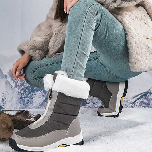 🔥Solange der Vorrat reicht 50% Rabatt!🎉Rutschfeste, warme Schneestiefel mit Reißverschluss für Damen
