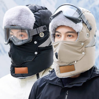 Reflektierender Sicherheitsstreifen Warme Trapper-Mütze