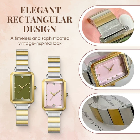 Elegant Rectangular Quartz Watch for Women