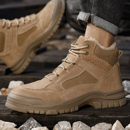 Herren gepolsterte High Top Stahl Zehe Rutschfeste Schuhe