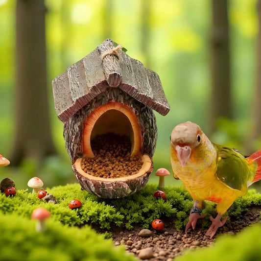 🔥60 % RABATT! 🐦 NEU EINGETROFFEN 2026 – Vogelfutterhaus für draußen mit realistischem Baumstumpf-Design | Gartendekoration und Wildtierschutzgebiet in einem! 🌿✨