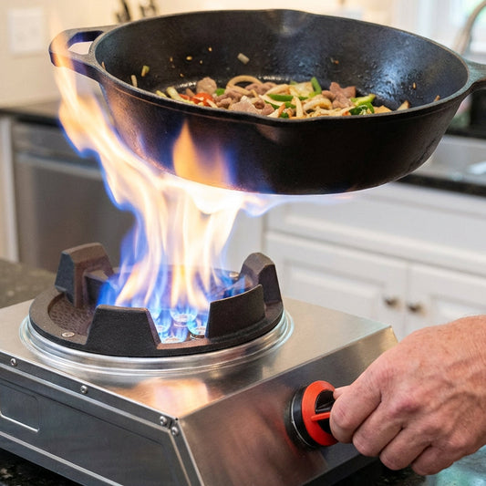 2026 Gasherd im neuen Stil – besonders hohe Heizleistung-Flammen Gaskocher