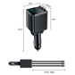 7-in-1 Retractable Fast Car Charger with Voltage Display
