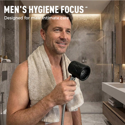 360-Grad-Wirbelstrahl-Duschkopf für Männer