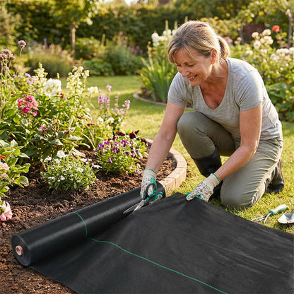 ⛏🌿 Unkrautvlies – Sonnenschutz, atmungsaktiv und ideal für Beete und Wege 📉