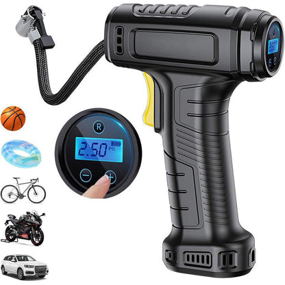 Tragbarer kabelloser Luftkompressor mit Digitalanzeige