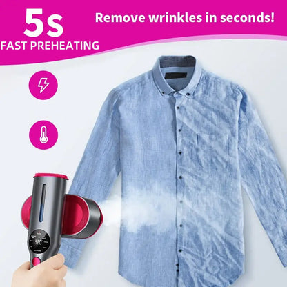 📢📢50 % RABATT !! ⏰Tragbares Dampfbügeleisen – Schnelle Aufheizzeit, geeignet für Seide bis Baumwolle. Leicht, 150-ml-Tank. Faltenfrei überall. 🌍✅
