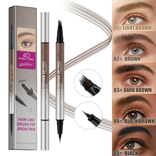 🔥Solange der Vorrat reicht 50 % Rabatt!🎉2-in-1 wasserfester flüssiger Augenbrauenstift