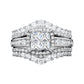 💍 50% RABATT! 💥 Damen Prinzessschliff Zirkonia Ring – Pavé-Fassung & mehrlagiges Band – Funkelndes Design, perfekt für Verlobung oder besondere Anlässe – zeitlose Eleganz ✨