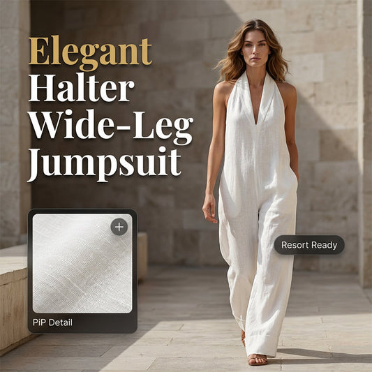 Ärmelloser Freizeit-Jumpsuit mit V-Ausschnitt und Taschen