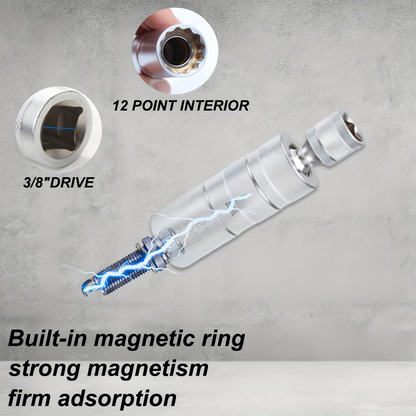 10-teiliges magnetisches Dreh-Zündkerzenstecknuss-Set