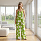 👗 50% RABATT! 🌼 Damen Jumpsuit mit Blumenmuster & weitem Bein – Leicht, fließend & luftig – Perfekt für heiße Sommertage, Strandurlaub oder einen romantischen Look im Alltag – feminin und bequem ✨☀️