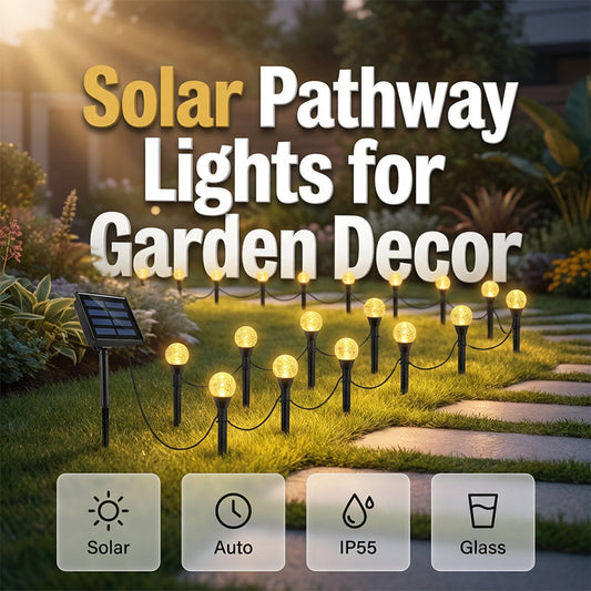 Wasserdichte Solar-Lichterketten für Wege und den Garten