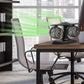Moderner tragbarer Desktop-Ventilator mit zwei Lüfterköpfen