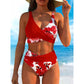 ⏰ Nur noch heute 50% Rabatt! 👙 Hochtailliertes Wickel Bikini Set mit tropischem Blumenprint, figurformender Schnitt, sanfte Bauchabdeckung für Strand, Schwimmbad und Sommerurlaub ✨
