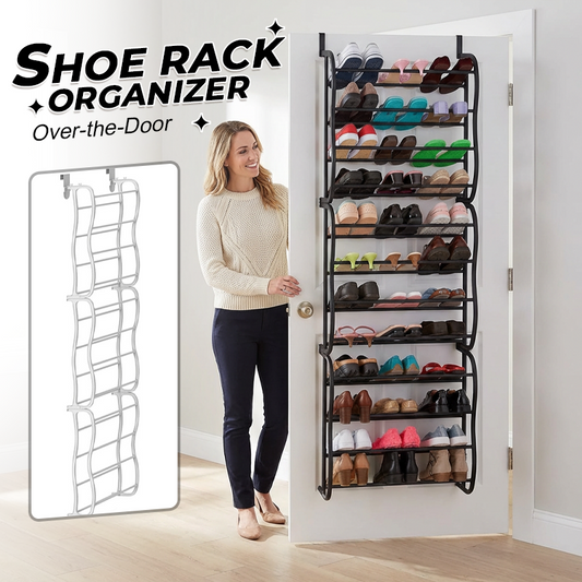 👟 Schuhregal zum Aufhängen an der Tür – 24 Fächer & werkzeuglose Montage – Passend für Standardtüren, Platz für bis zu 24 Paar Schuhe – ideal für den Eingangsbereich oder den Kleiderschrank 🚪✨